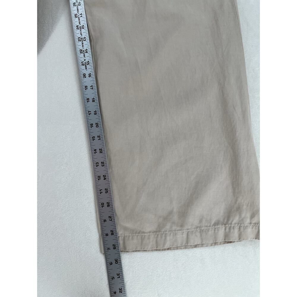 Madewell Pleated Wide Leg Size 8 Beige Lyocell Linen Blend High Rise Trouser - Picture 6 of 8